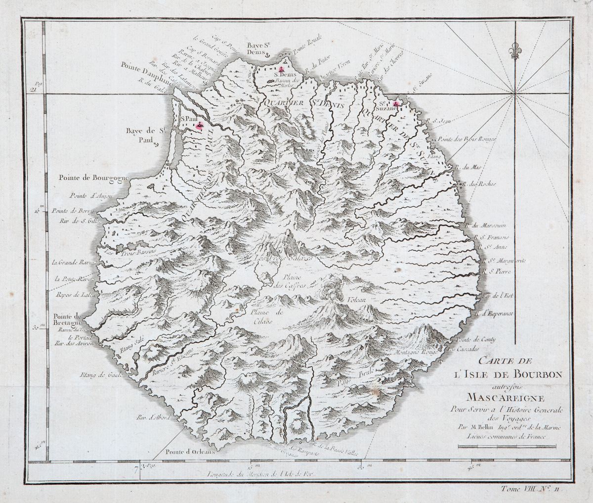 FairWinds Antique Maps - Item # RS2336: Carte de l’Isle Bourbon